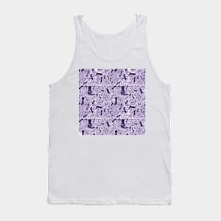 Boots and FeathersToile: Purple Tank Top